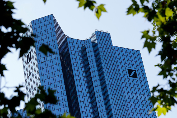 Das Bild zeigt die Zentrale der Deutschen Bank in Frankfurt