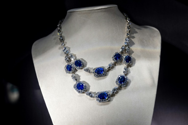 Bei der Auktion in der Schweiz wird eine Bulgari-Saphir- und Diamantkette zum Verkauf angeboten