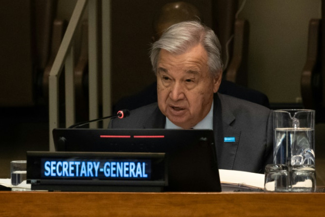 UN-Generalsekretär Antonio Guterres spricht im UN-Hauptquartier im Juni 2023