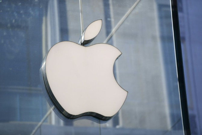 Das Logo des Apple-Unternehmens, das seine Prämien für Führungskräfte an soziale und ökologische Werte knüpfen will